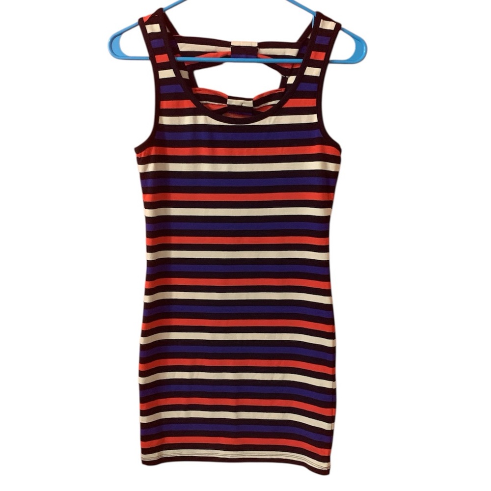Forever 21 Bow Striped Dress S